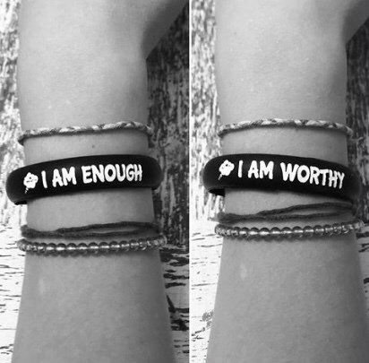 Black I AM bracelet