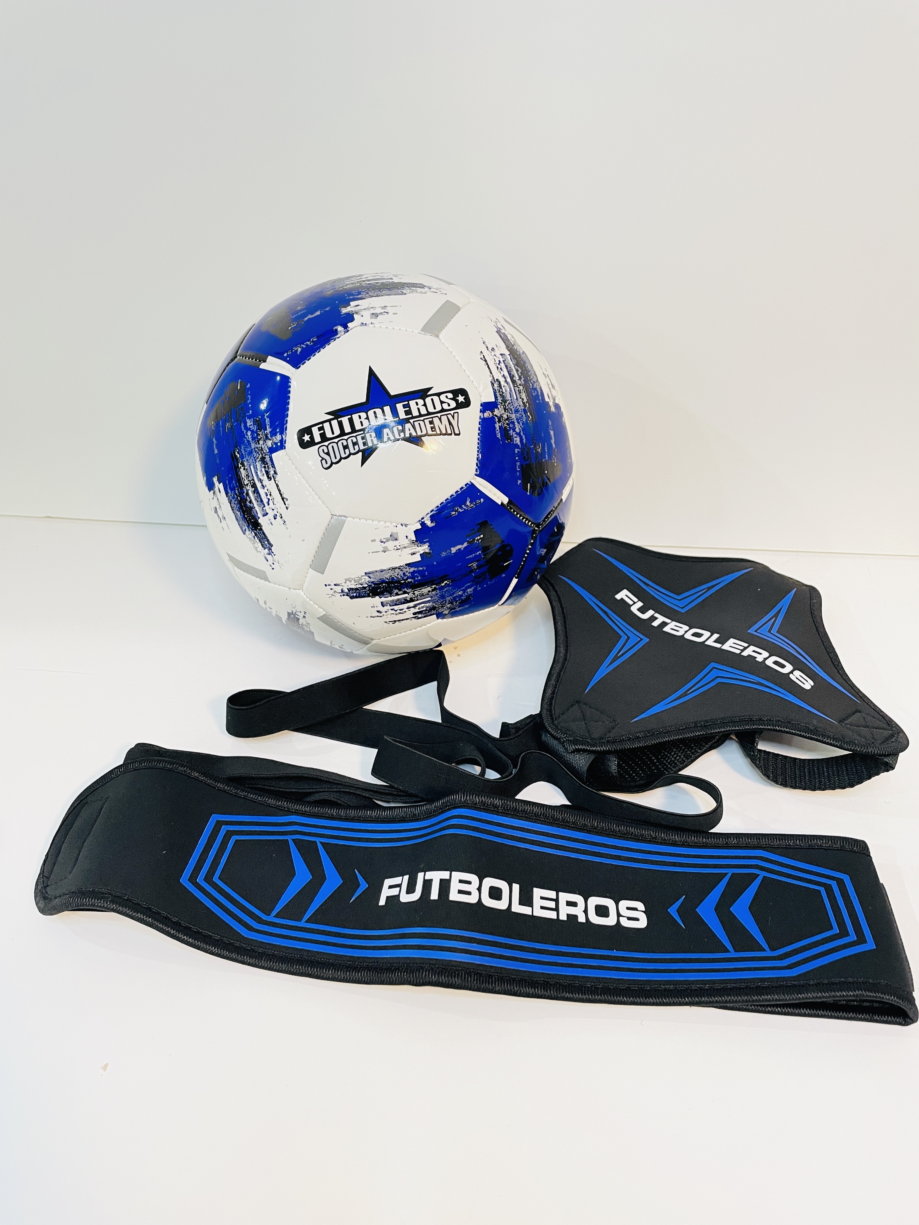 Futboleros PK Set - BLUE + BALL Size 4 or 5 00013