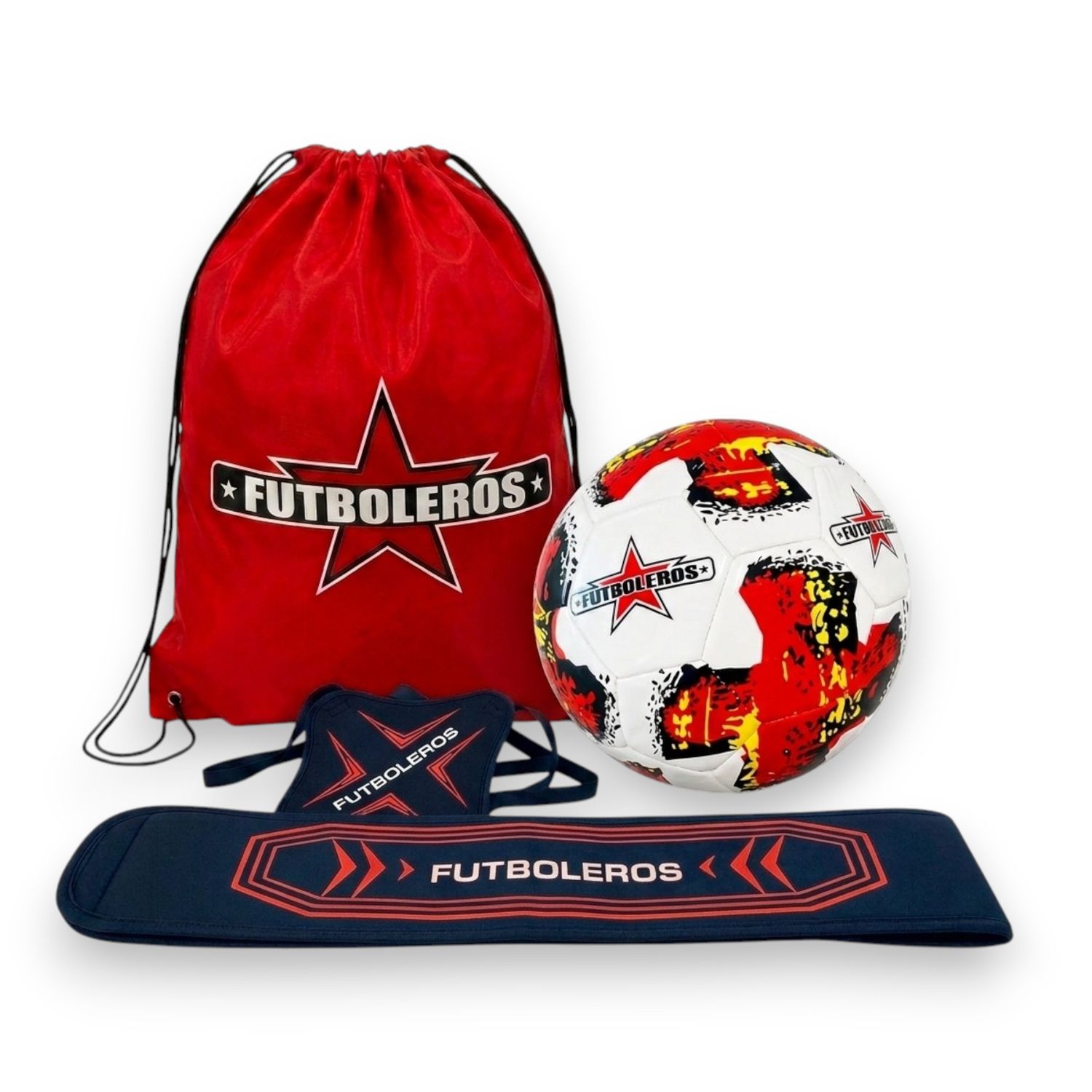 Futboleros Red on Red Set - Ball Size 4 or 5