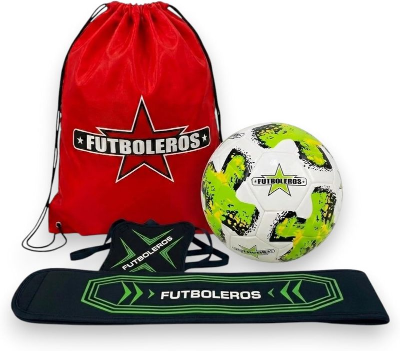 Futboleros Green on Green Set - Ball Size 4 or 5