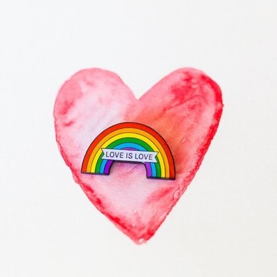 Love is Love Enamel Pin - Made by My Bearded Pigeon