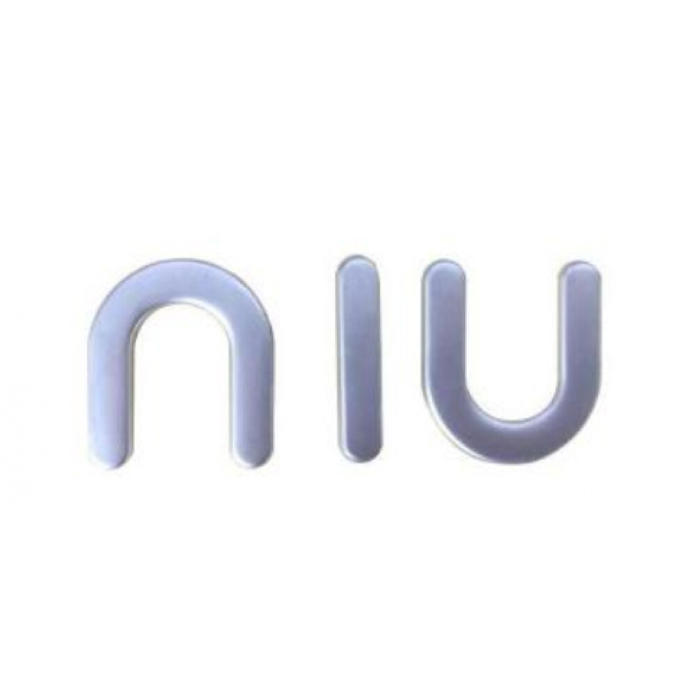 NIU Marken-Emblem Aufkleber in 3D