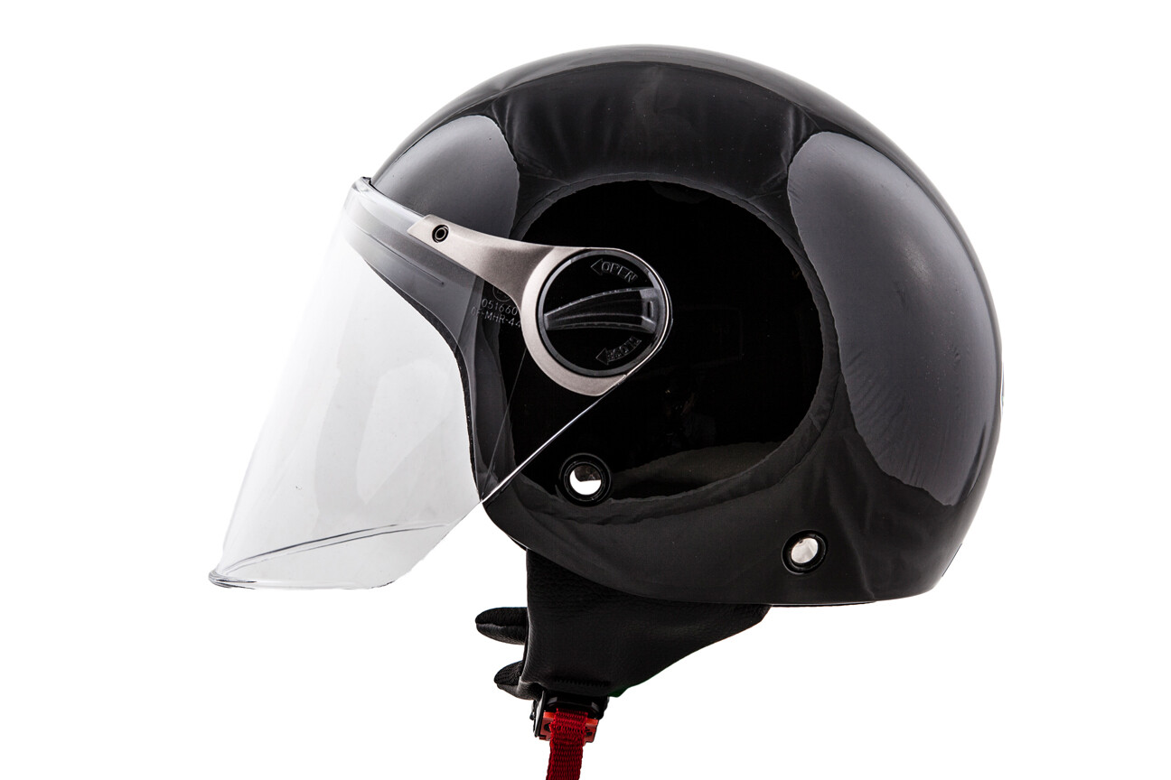 Kinderhelm Jet Bambino glanz schwarz