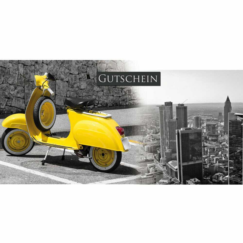Gutschein für einen oder mehr Tage auf einer Vespa