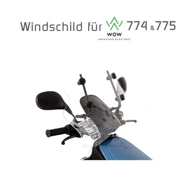 Windschutzscheibe für WOW E-Scooter 774 | 775 | 778s