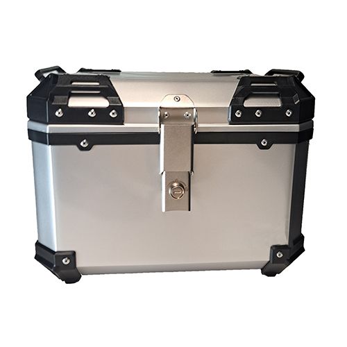 Topcase 38 L Aluminium look silber