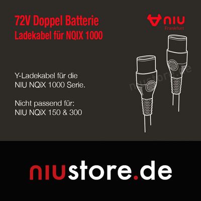 Y-Ladekabel für NIU NQiX 1000 | NIU Frankfurt Y-Ladekabel für NIU NQiX 1000 | NIU Frankfurt