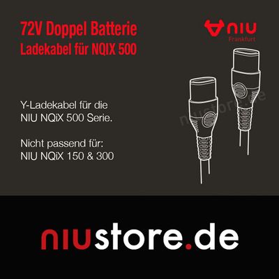 Y-Ladekabel für NIU NQiX 500 | NIU Frankfurt Y-Ladekabel für NIU NQiX 500 | NIU Frankfurt