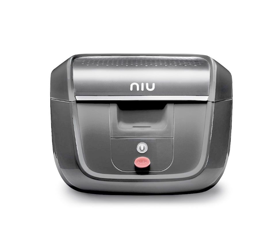 Topcase NIU 29l für alle NIU NQi-Modelle, NIU Topcase 29l für alle NIU-Serien: silber