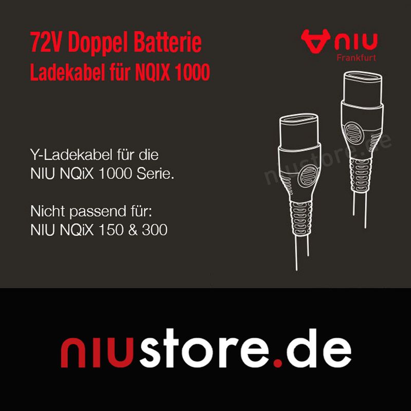 Y-Ladekabel für NIU NQiX 1000 |&nbsp;NIU Frankfurt