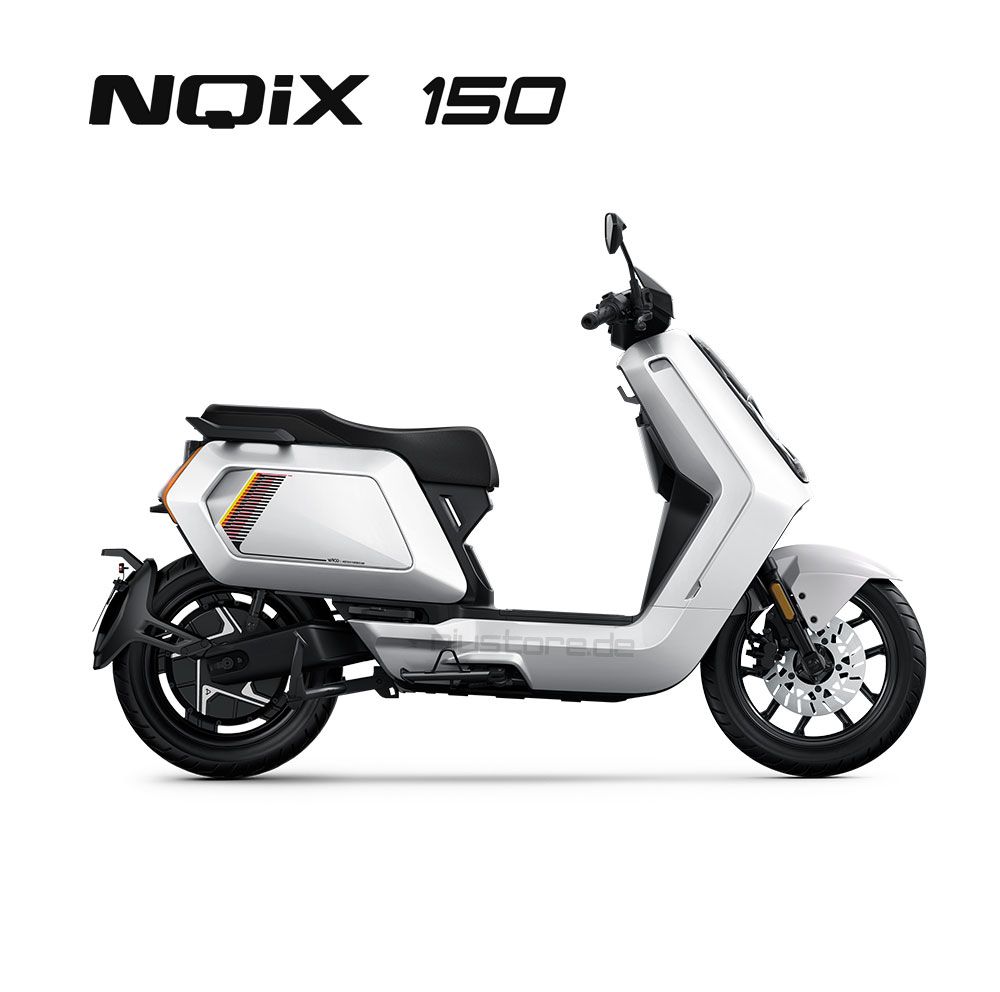 Dein neuer NIU NQiX 150 Elektroroller – zeitloses Design mit moderner Technik für deinen entspannten Weg durch die Stadt.


