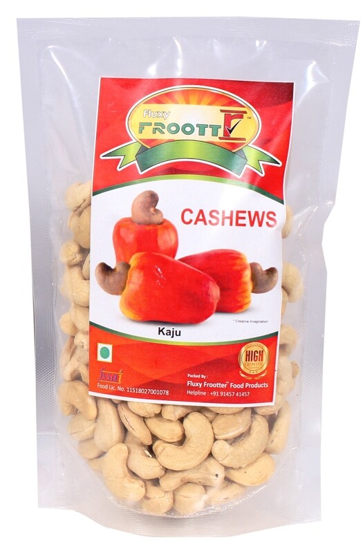 FLUXYFROOTTR CASHEWS | CASHEWS KERNELS | KAJU 250 GM POUCH Cashews  (250 g, Pouch)