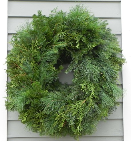 Mixed Evergreen Wreath (Undecorated)