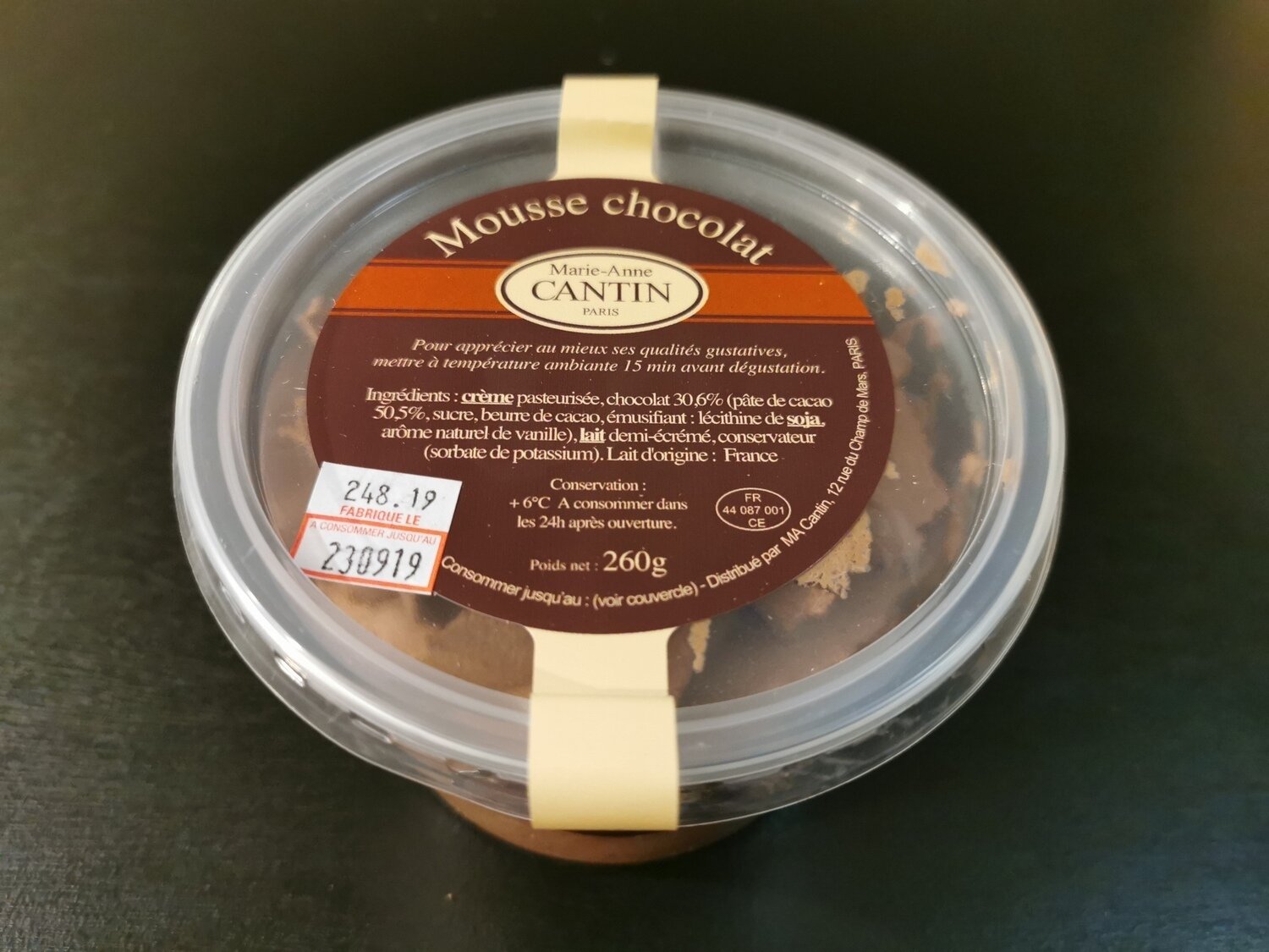PETIT POT DE CRÈME CHOCOLAT - Petite crèmerie - Cantin