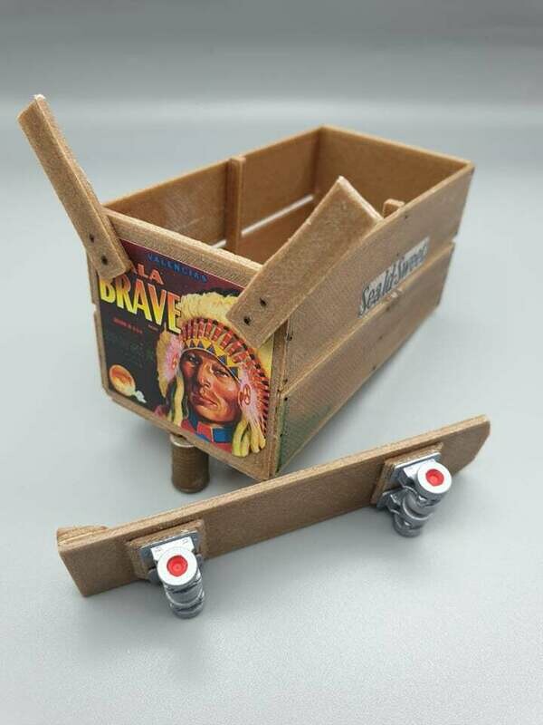 DeLorean 1:8 Scale Bradford Bros skateboard