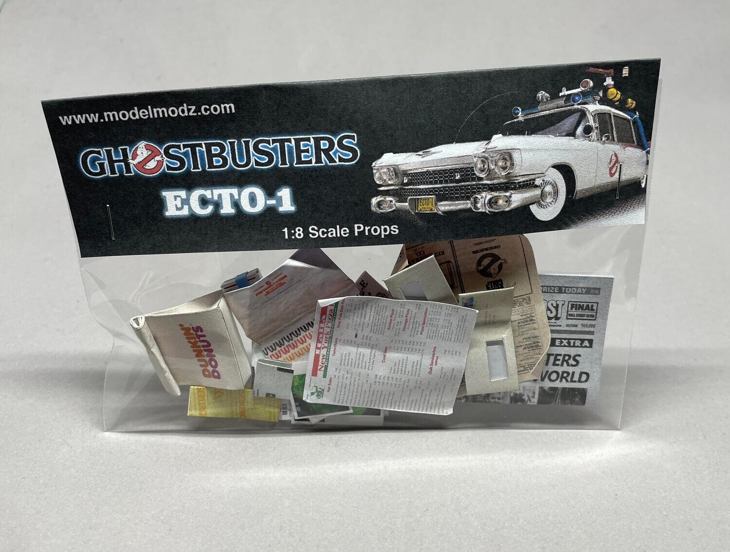 Ghostbusters 1:8 Scale Ecto-1 Miniature Paper Props (pack 3)
