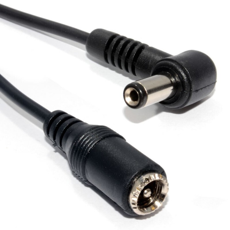 5.5 x 2.5mm Right Angled DC Power Male Female Extension Cable 10M
