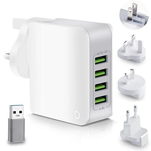 LDNIO 4 port USB 5V 4.4A 22W International Adaptor