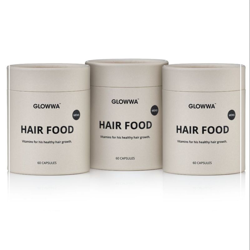 Glowwa Men Hair Food 3 Month Supply