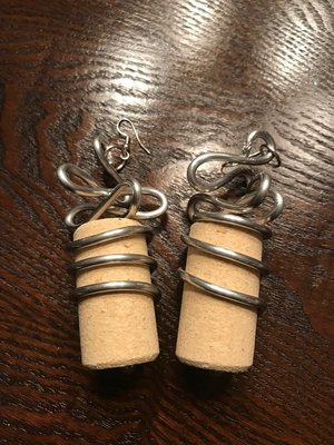Wine Cork Earrings