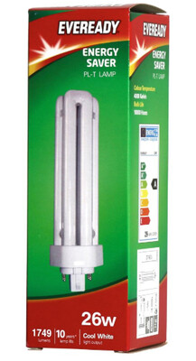 Energy saver Eveready PL-T 26w Cool White 4Pin