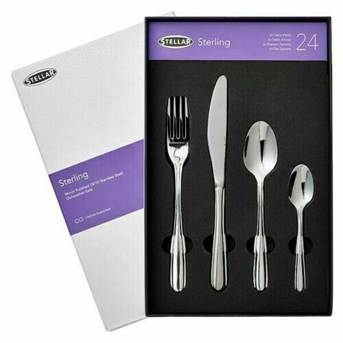 Stellar Sterling 24pc Cutlery Set