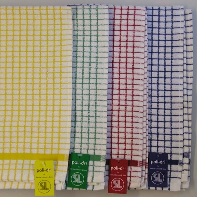 Samuel Lamont Poli-Dri 100% Cotton Tea Towels