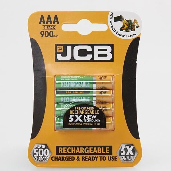 JCB-Rechargeable-AAA-Batteries-900-mAh-4-Pk  Ideal for Panasonic hand sets replacement