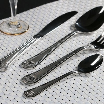 Cutlery set 24pc part matt
