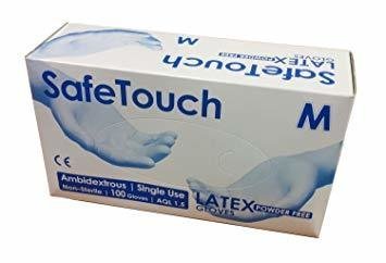 SafeTouch  Powder Free Latex Gloves,