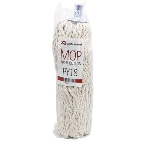 Cotton  Mop Head with Metal Socket w stick