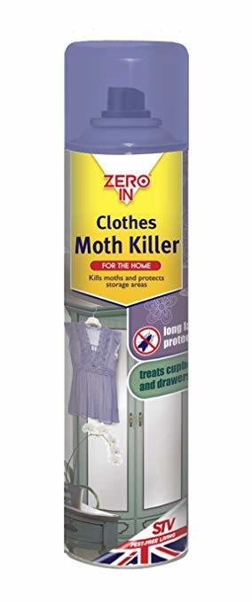 Zero in moth killer spray