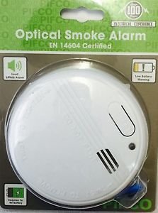 PIFCO British Standard Optical Smoke Detectors Fire Alarm Ionisation EN14604 