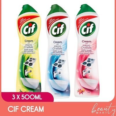 Cif Cream Kitchen Bath Cleaner Micro Crystals 500ML