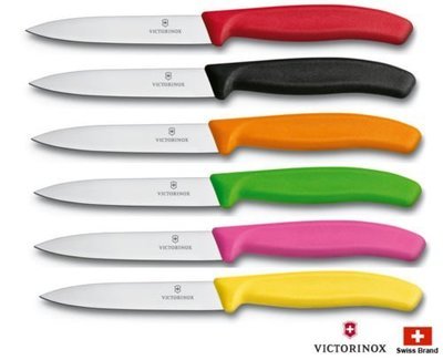 Victorinox Kitchen Knives UK, Swiss Paring Fruit Knife point Edge 10 cm
