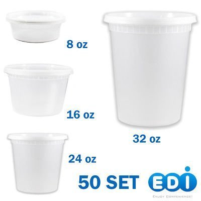 Deli Container 8oz 16oz 24oz or 32oz  Round