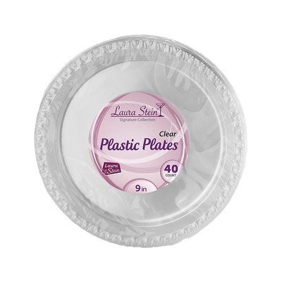 Plastic plates clear 40pk Plastic plates clear 40pk