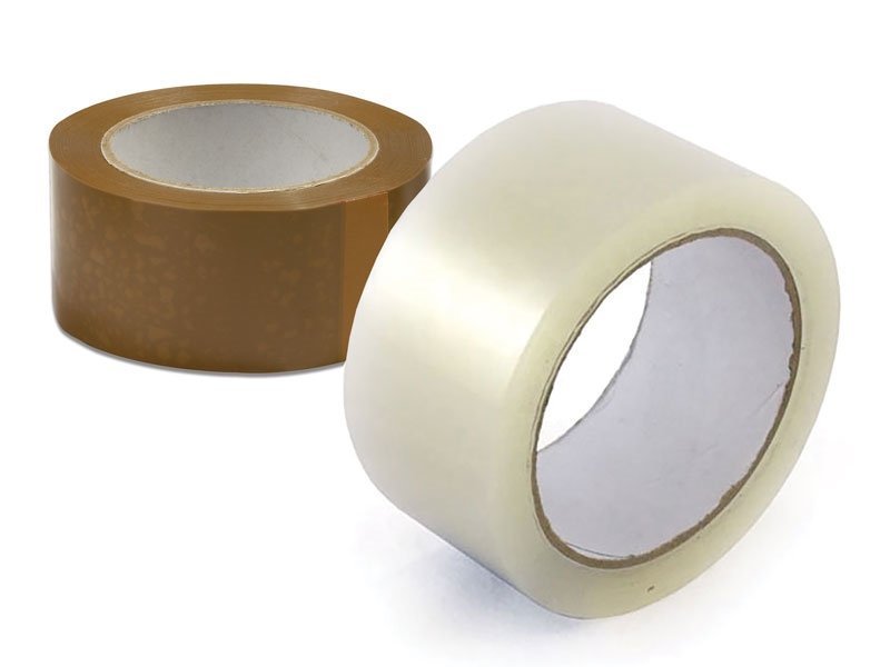 Tape Clear & Brown 2"
