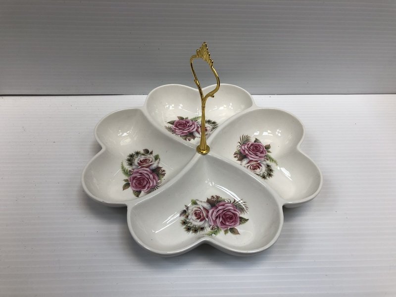 Snack Plate 4 Compartments Large ,Gift