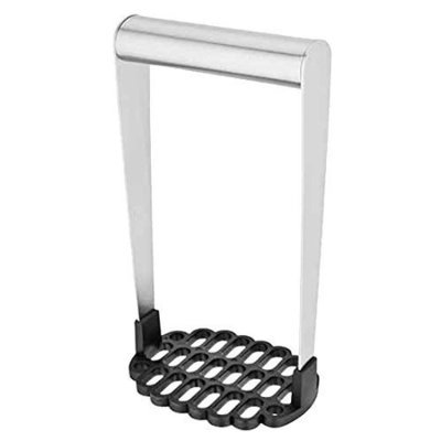 Potato Masher Tall with Nylon End, Silver Steller