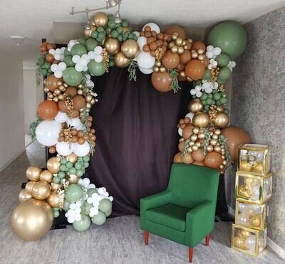 Pipe and Drape Rental - Balloon Garland Sold Separately