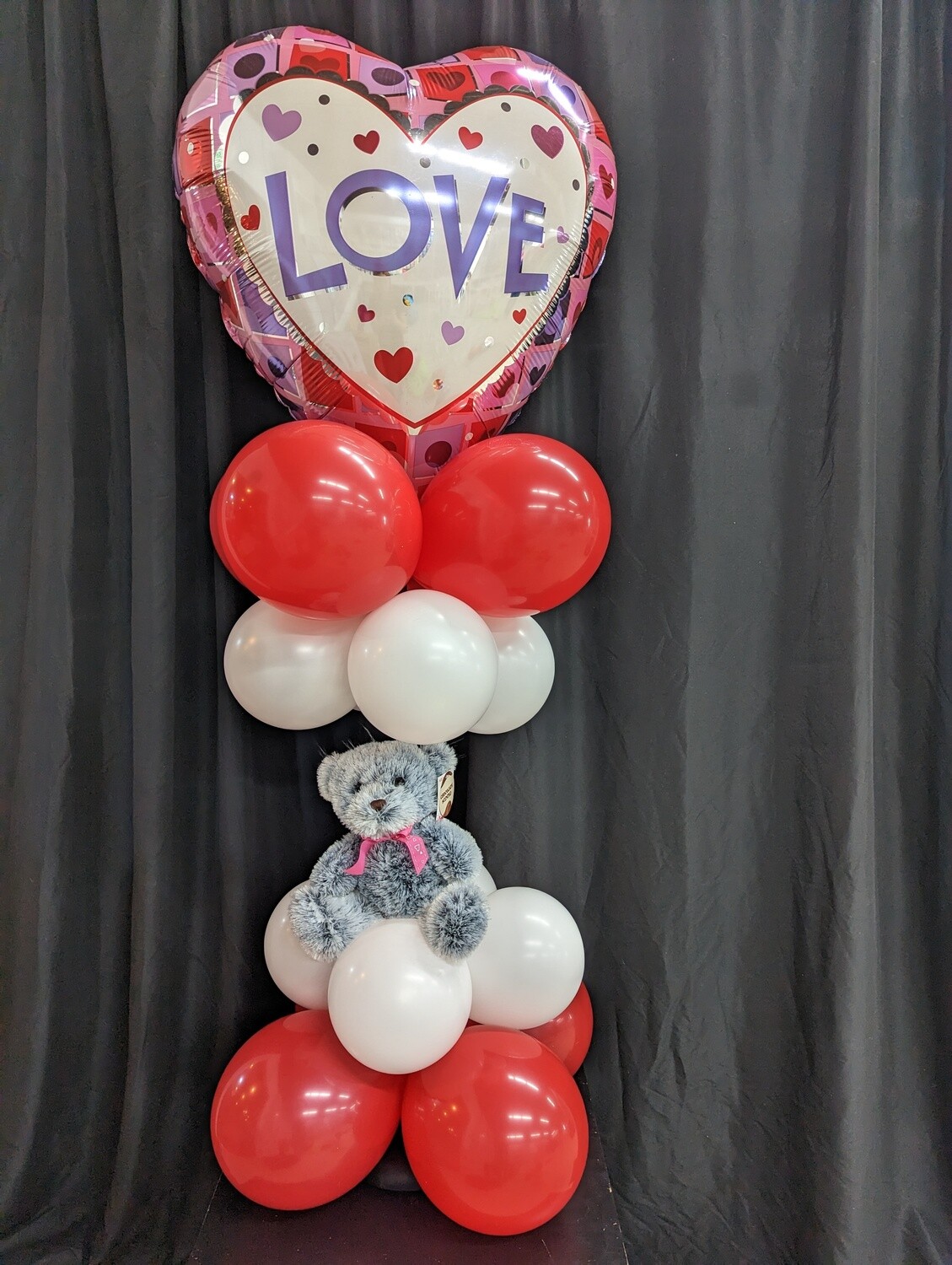 Stuffed Animal Balloon Pillar