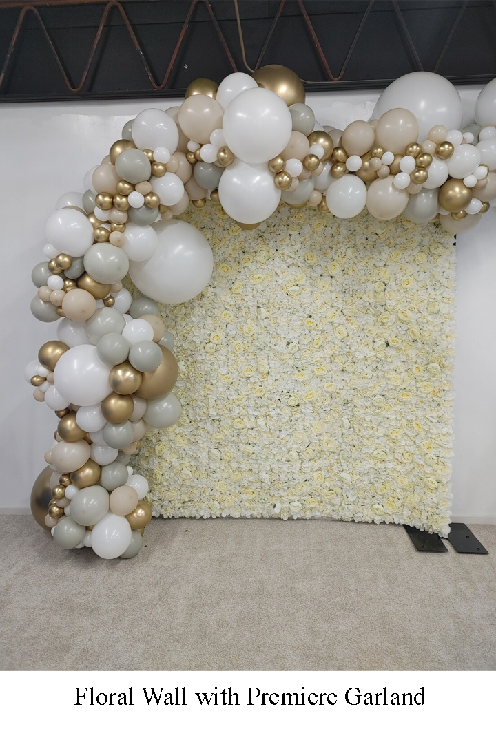 Floral Wall Rental - Balloon Garland Sold Separately