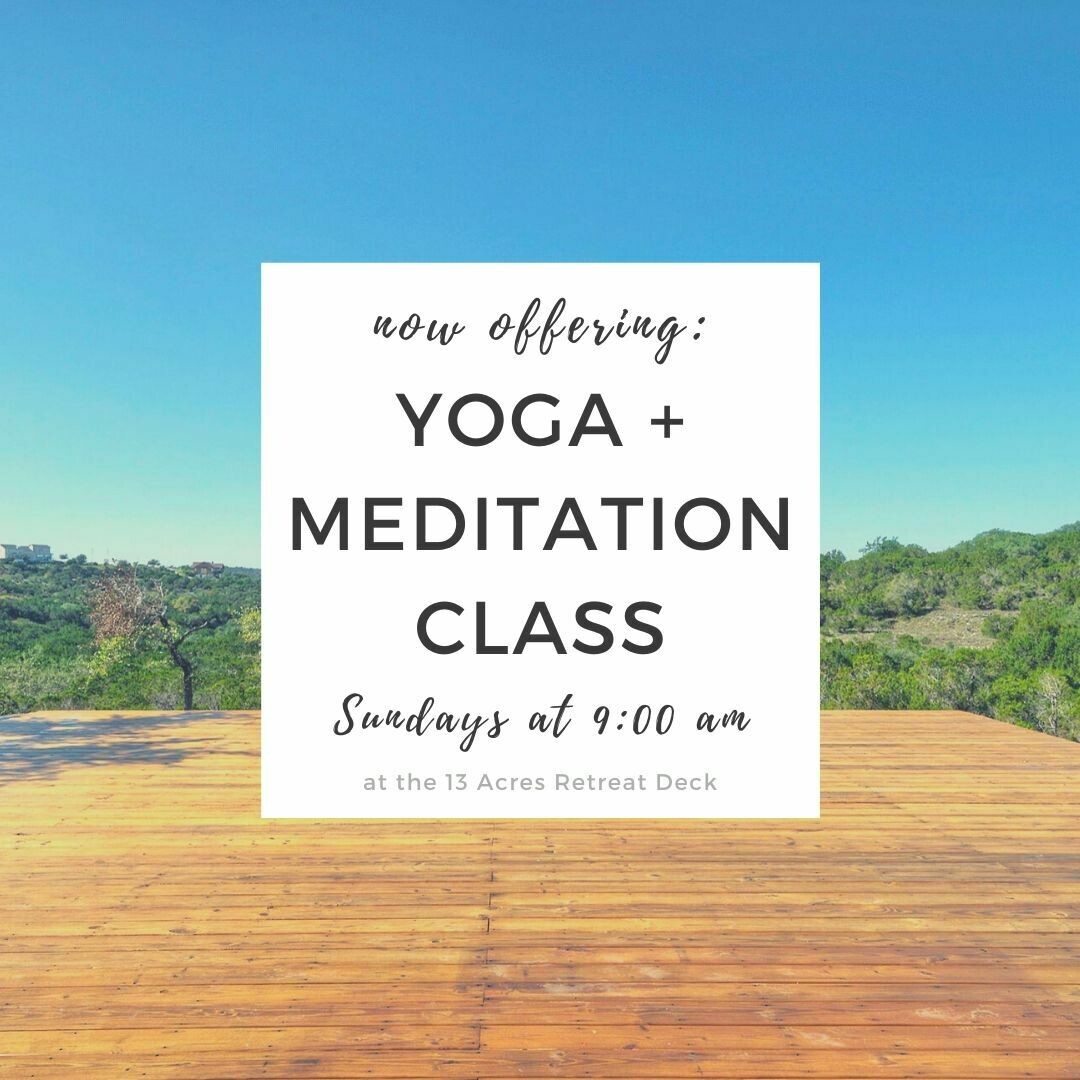 Sunday 9AM Yoga + Meditation Class