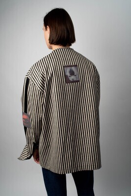 Рубашка-куртка полосатая 