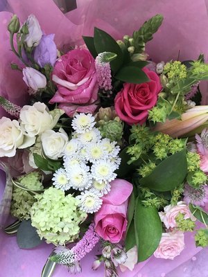 Pinks and Creams bouquet