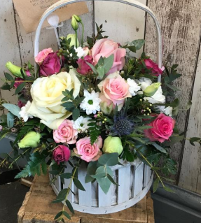 Baby Girl Celebration Basket