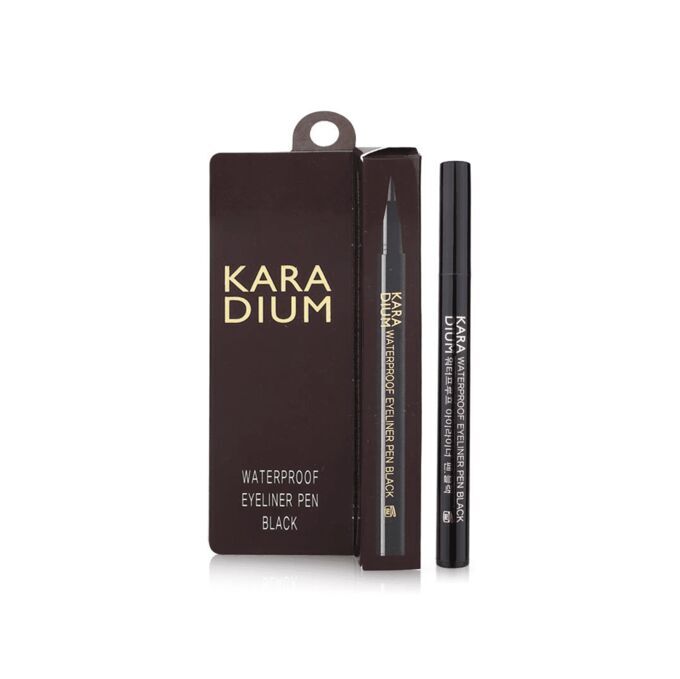 Waterproof eyeliner. Karadium Waterproof Eyeliner Pen Black. Topface Waterproof Eyeliner Pen цвета. Karite Eyeliner Pen Ultra Black. Karadium.