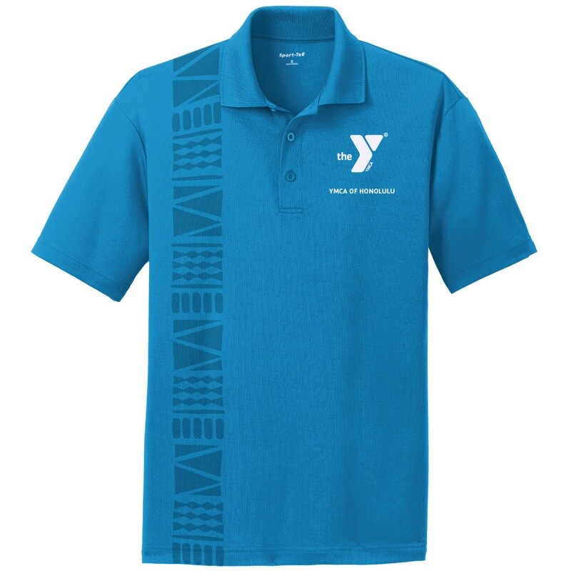 YMCA Honolulu - Mens Staff Gildan Performance - Sapphire Blue(G458)