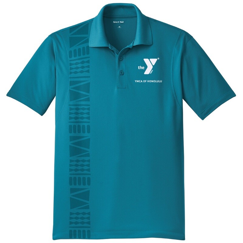 YMCA Honolulu - Mens Staff Micropique Sport-Wick Polo - Tropic Blue(ST650)
